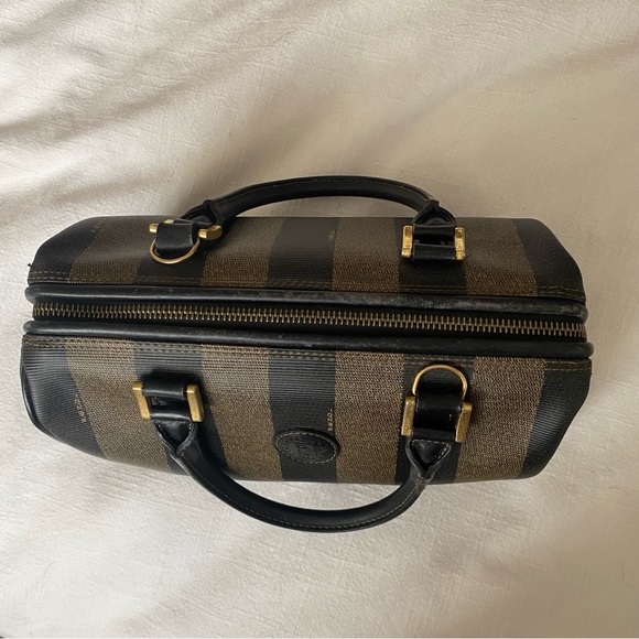 FENDI Vintage Pequin Boston Bag - Picture 7 of 16